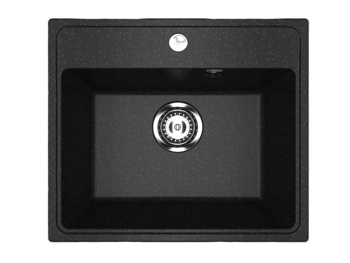 Мойка композит.Practik PR-M 490-004 ПРЯМОУГОЛЬНАЯ черный оникс 490*420*190 без сифона 00-0001035