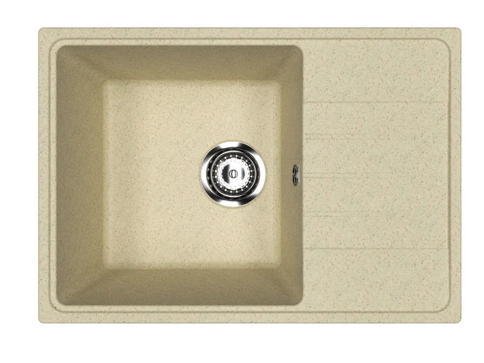 Мойка композит.Practik PR-M 600-002 ПРЯМОУГОЛЬНАЯ слоновая кость 600*420*190 без сифона 00-00010371