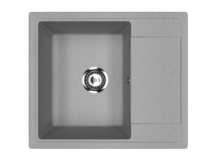 Мойка композит.Practik PR-M 575-003 ПРЯМОУГОЛЬНАЯ светло-серая 575*495*215 без сифона 00-00010368