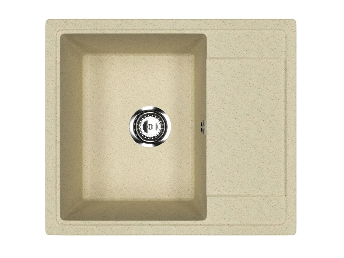 Мойка композит.Practik PR-M 575-002 ПРЯМОУГОЛЬНАЯ слоновая кость 575*495*215 без сифона 00-00010367