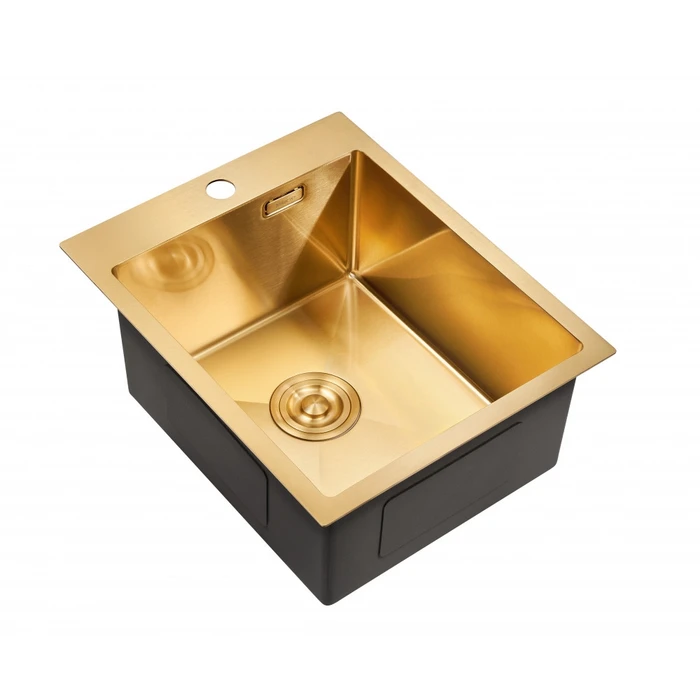 Мойка для кухни MILACIO Denia 41 Steel, MC.77468, золото MC.77468