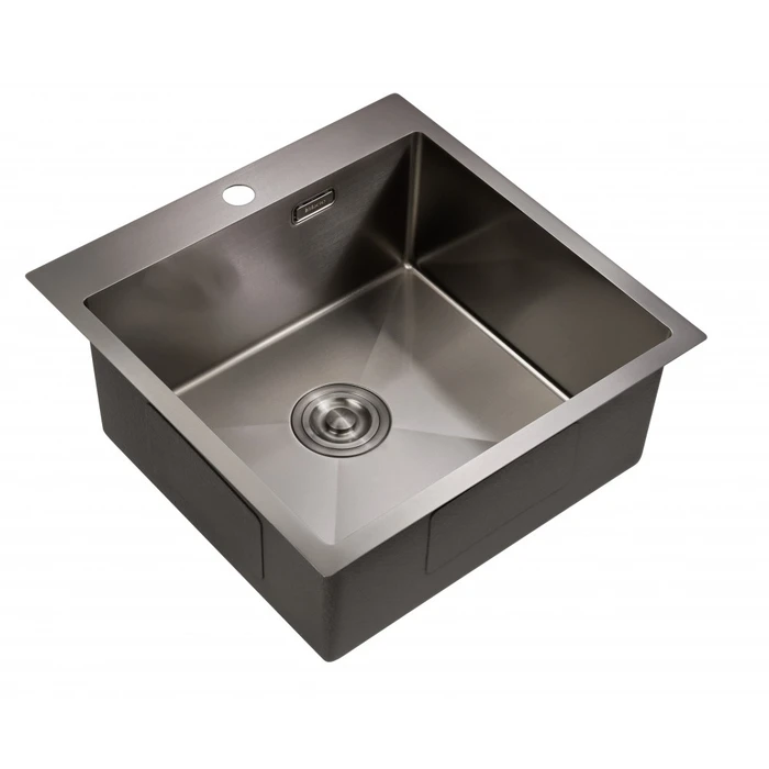 Мойка для кухни MILACIO Denia 51 Steel, MC.77489, вороненая сталь MC.77489