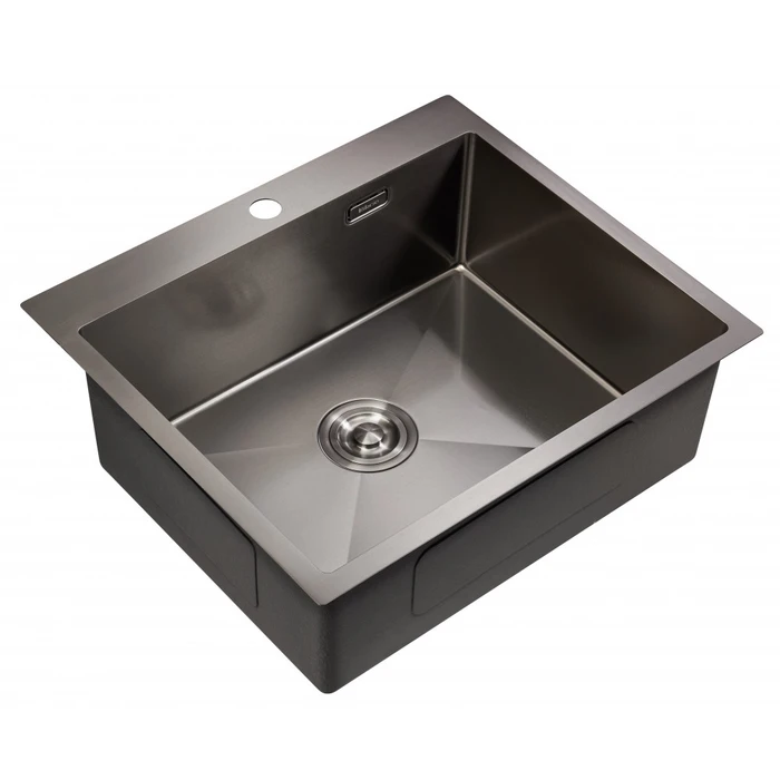 Мойка для кухни MILACIO Denia 59 Steel, MC.77499, вороненая сталь MC.77499