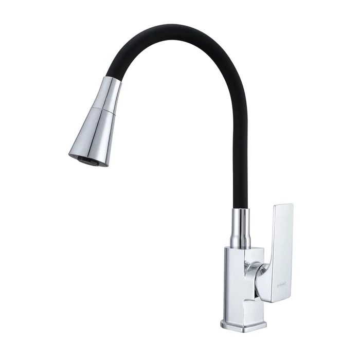 Смеситель Prohanss P61.4406 для кухни высокий гибкий излив, хром P61.4406