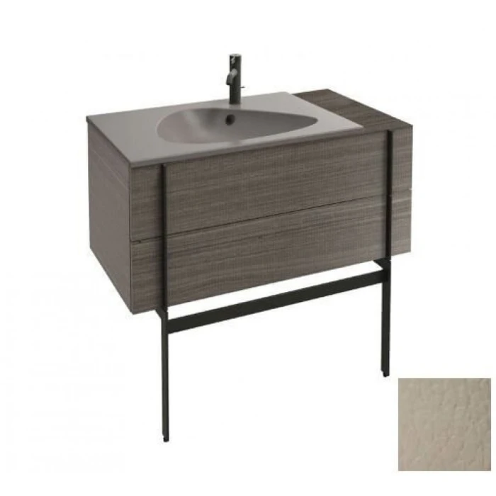 Тумба под раковину Jacob Delafon Nouvelle Vague 100 см, EB3031-NR2, цвет - коричневая кожа EB3031-NR2