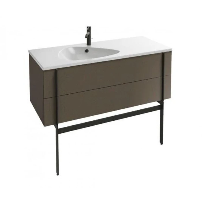 Тумба под раковину Jacob Delafon Nouvelle Vague 120 см, EB3035-NR2, цвет - коричневая кожа EB3035-NR2