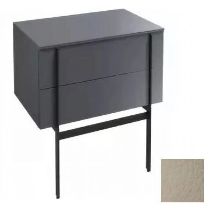 Тумба под раковину Jacob Delafon Nouvelle Vague 80 см, EB3054-NR2, цвет - коричневая кожа EB3054-NR2