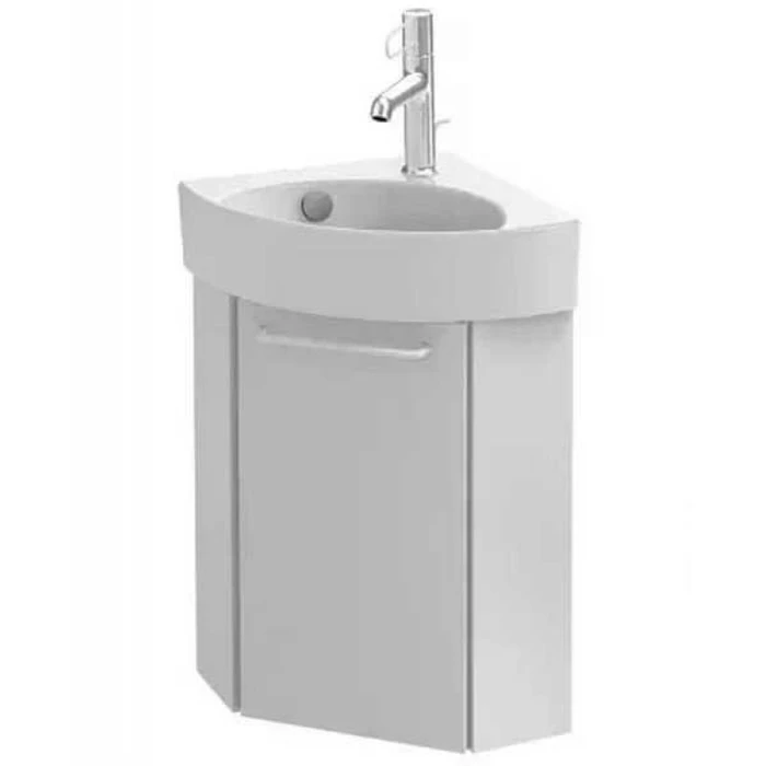 Тумба под раковину Jacob Delafon Odeon Rive Gauche EB2580G-R5-G1C, 45 см, петли слева, ручка хром, цвет белый глянцевый EB2580G-R5-G1C