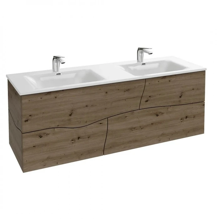 Тумба под раковину Jacob Delafon Sherwood B1835RU-P1, 140 см, цвет состаренный дуб B1835RU-P1