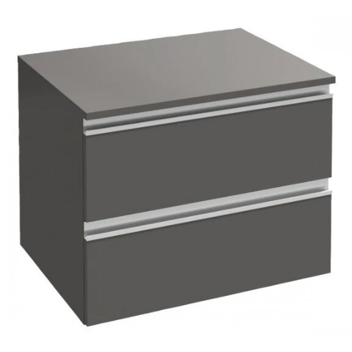 Тумба подвесная Jacob Delafon Vox 60 EB2060-RA-442, 60*46 см, серая антрацит EB2060-RA-442