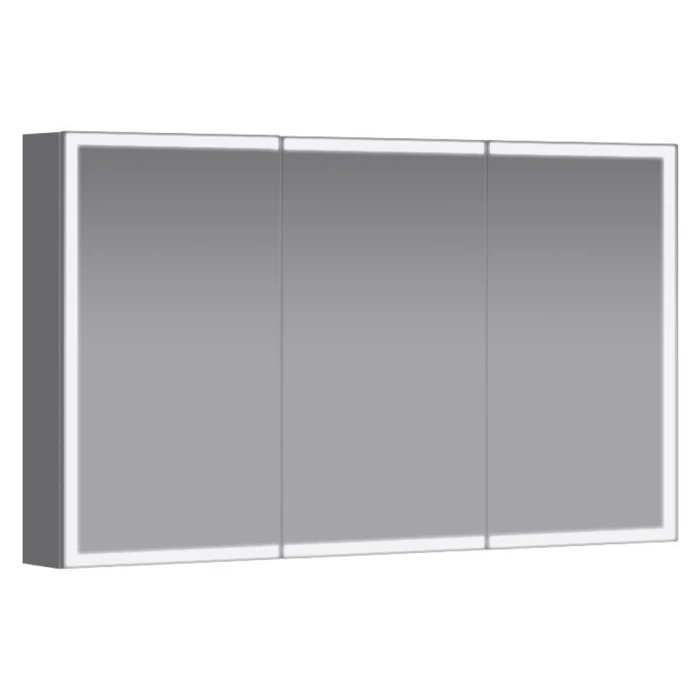 Зеркальный шкаф Jacob Delafon Parallel EB2290-NF, 100 см, LED подсветка, инфракрасный выключатель, цвет белый EB2290-NF