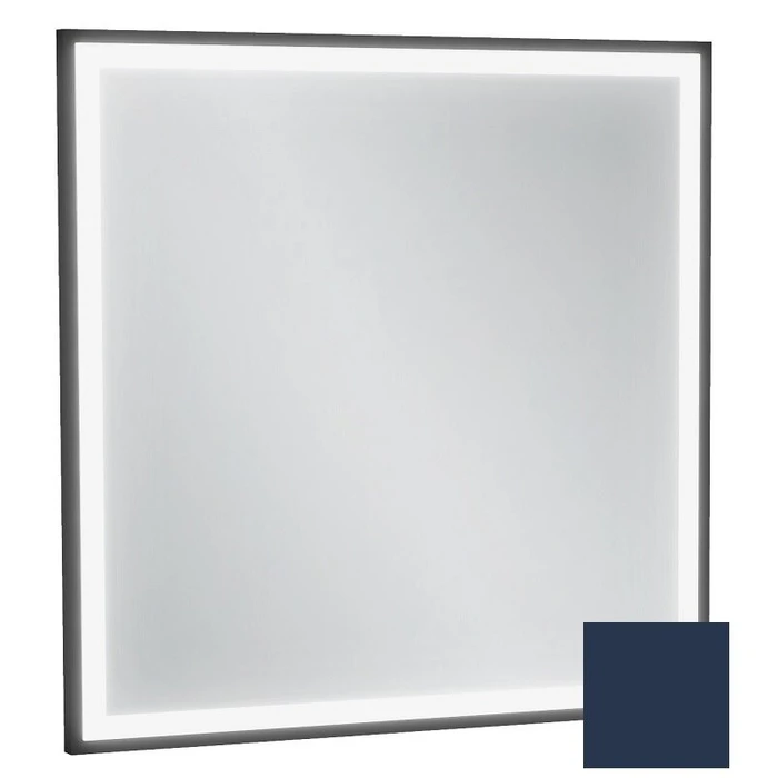 Зеркало Jacob Delafon Allure EB1433-S06, 60 х 60 см, с подсветкой, бесконтактным выключателем, лакированная рама темно-синий сатин EB1433-S06