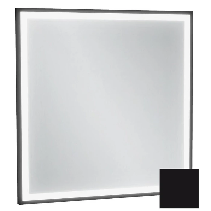Зеркало Jacob Delafon Allure EB1433-S14, 60 х 60 см, с подсветкой, бесконтактным выключателем, лакированная рама черный сатин EB1433-S14