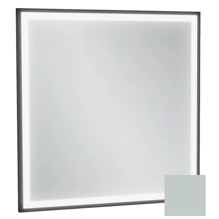Зеркало Jacob Delafon Allure EB1433-S25, 60 х 60 см, с подсветкой, бесконтактным выключателем, лакированная рама голубой шторм сатин EB1433-S25
