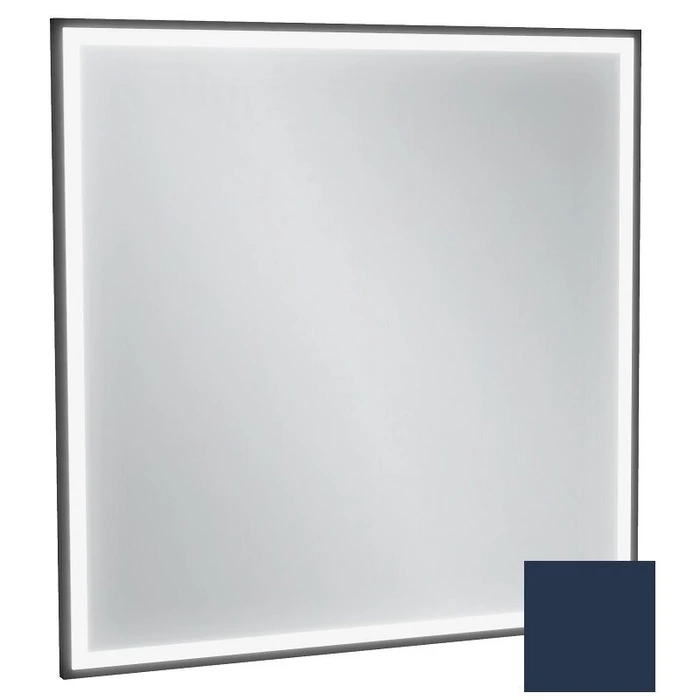 Зеркало Jacob Delafon Allure EB1435-S06, 80 х 80 см, с подсветкой, бесконтактным выключателем,лакированная рама темно-синий сатин EB1435-S06