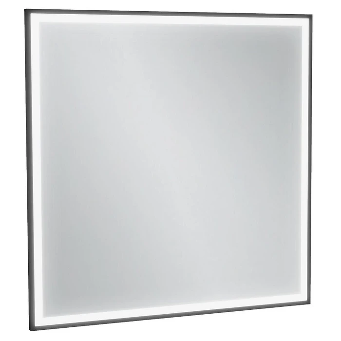 Зеркало Jacob Delafon Allure EB1435-S14, 80 х 80 см, с подсветкой, бесконтактным выключателем, лакированная рама черный сатин EB1435-S14