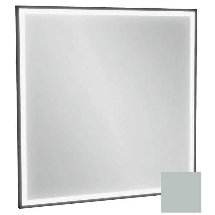 Зеркало Jacob Delafon Allure EB1435-S51, 80 х 80 см, с подсветкой, бесконтактным выключателем, лакированная рама миндальный сатин EB1435-S51