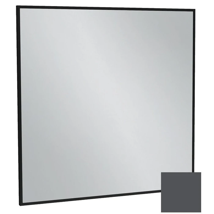 Зеркало Jacob Delafon Silhouette EB1425-S17, 80 х 80 см, лакированная рама серый антрацит сатин EB1425-S17