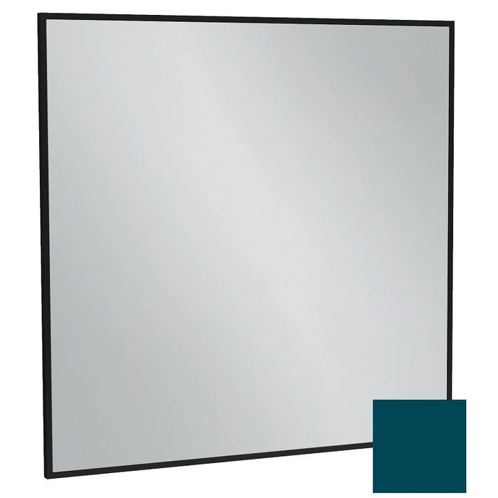 Зеркало Jacob Delafon Silhouette EB1425-S47, 80 х 80 см, лакированная рама сине-зеленый сатин EB1425-S47