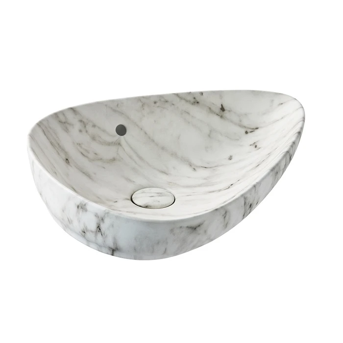 Раковина Jacob Delafon Nouvelle Vague Vessel EVI302-HYH, 56 х 40 см, цвет enchanted marble EVI302-HYH