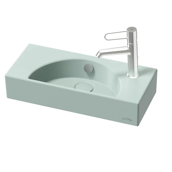 Раковина Jacob Delafon Odeon Rive Gauche EGO112-56-S51, 50 х 22 см, цвет миндаль EGO112-56-S51