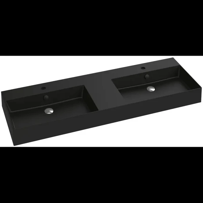 Раковина Jacob Delafon Vivienne, EXX112-NGM, 140 см, двойная, черная матовая EXX112-NGM
