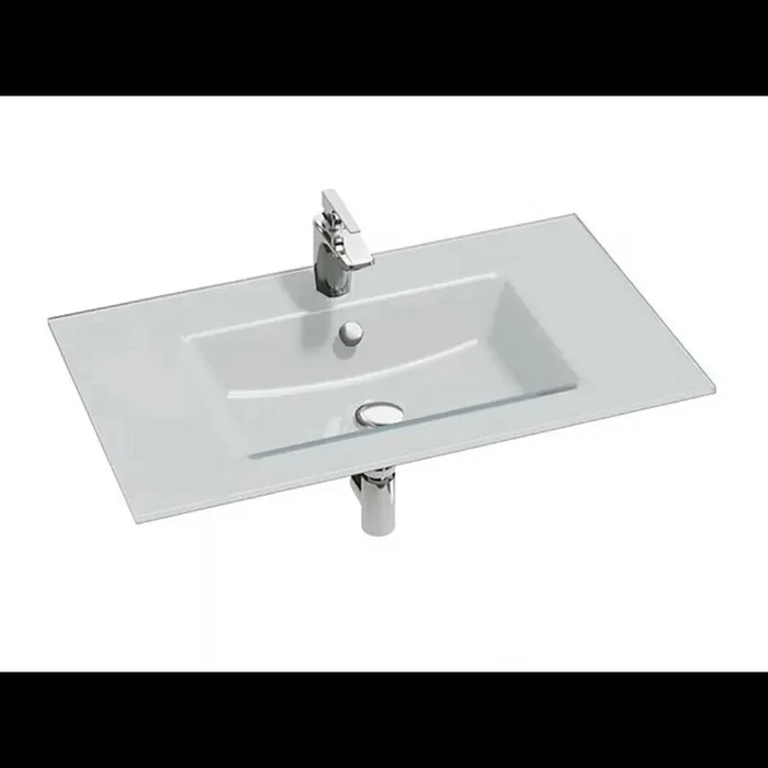 Раковина стеклянная Jacob Delafon Vox EB2104-DD1, 80 см, белая глянцевая EB2104-DD1