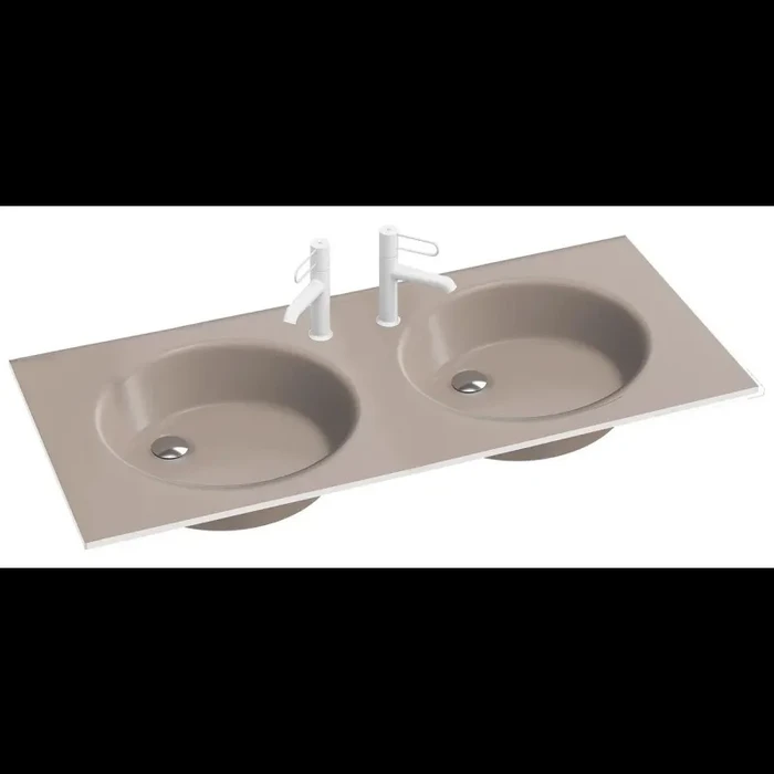 Стеклянная раковина Jacob Delafon Odeon Rive Gauche EB2565-DE3, 120 см, бронза, матовая EB2565-DE3