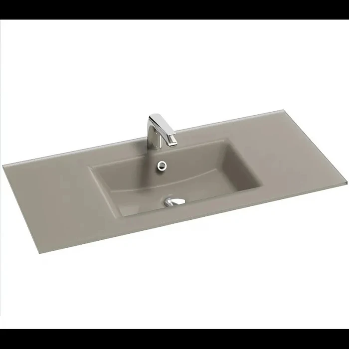 Стеклянная раковина Jacob Delafon Sherwood EB1830RU-DE5 100 см, матовый базальт EB1830RU-DE5