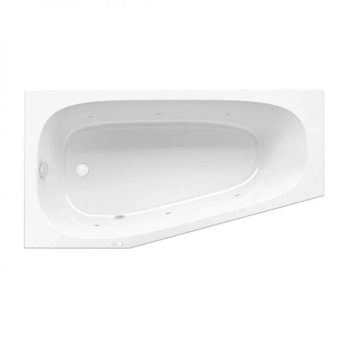 Гидромассажная акриловая ванна Jacob Delafon Bastille E6D214L-00 SOFT WH, 170 х 90 см, левая, белая, форсунки белые E6D214L-00 SOFT WH