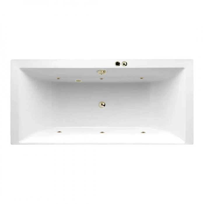 Гидромассажная акриловая ванна Jacob Delafon Evok E60269RU-00 SOFT BR, 180 x 80 см, белая, форсунки бронза E60269RU-00 SOFT BR