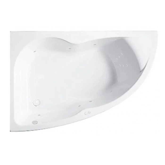 Гидромассажная акриловая ванна Jacob Delafon Micromega Duo Chromo E60220RU-00 LINE WH, 170 х 105 см, правая, белая, форсунки белые E60220RU-00 LINE WH