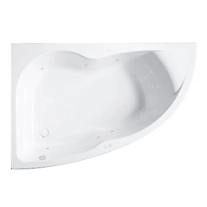Гидромассажная акриловая ванна Jacob Delafon Micromega Duo Chromo E60221RU-00 LINE WH, 170 х 105 см, левая, белая, форсунки белые E60221RU-00 LINE WH