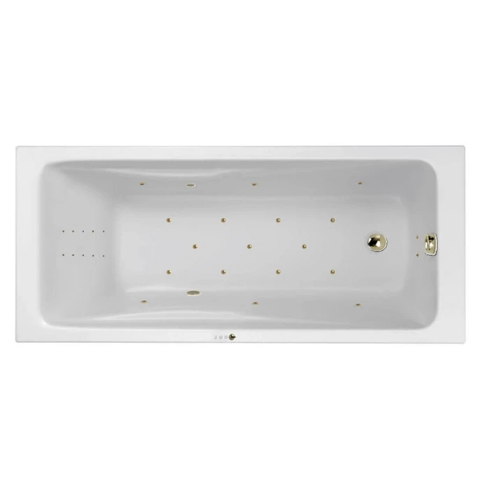 Гидромассажная акриловая ванна Jacob Delafon Odeon Up E60491RU-00 ULTRA NANO BR, 170 x 75 см, белая, форсунки бронза E60491RU-00 ULTRA NANO BR