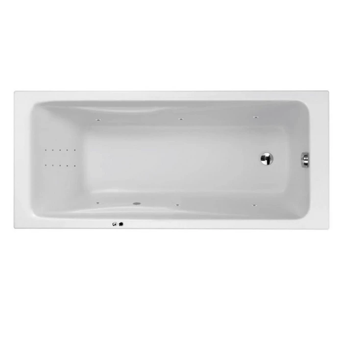 Гидромассажная акриловая ванна Jacob Delafon Odeon Up E6060RU-00 LINE CR, 150 х 70 см, белая, форсунки хром E6060RU-00 LINE CR