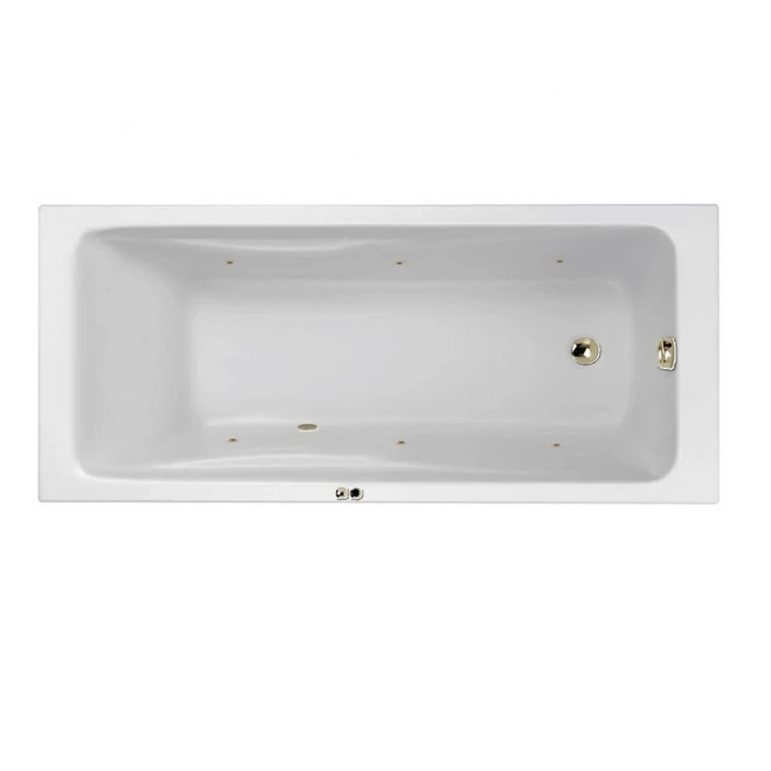 Гидромассажная акриловая ванна Jacob Delafon Odeon Up E6060RU-00 SOFT BR, 150 х 70 см, белая, форсунки бронза E6060RU-00 SOFT BR