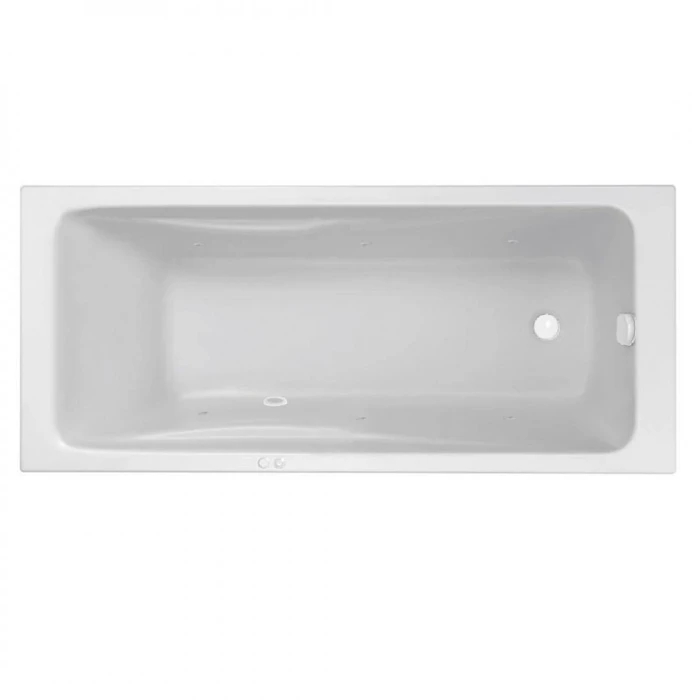 Гидромассажная акриловая ванна Jacob Delafon Odeon Up E6060RU-00 SOFT WH, 150 х 70 см, белая, форсунки белые E6060RU-00 SOFT WH