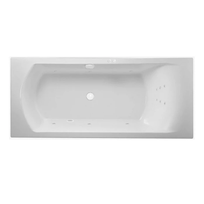 Гидромассажная акриловая ванна Jacob Delafon Ove E60143-00 LINE WH, 180 х 80 см, белая, форсунки белые E60143-00 LINE WH