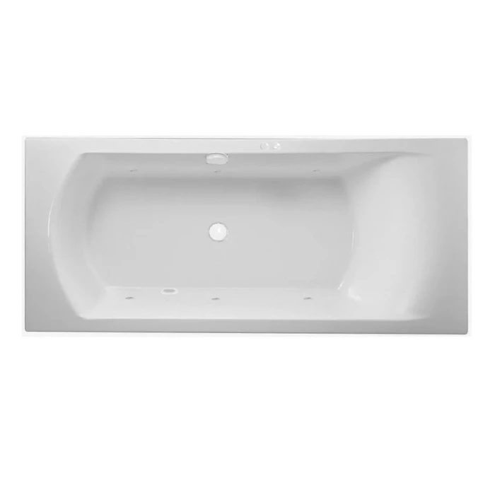 Гидромассажная акриловая ванна Jacob Delafon Ove E60143-00 SOFT WH, 180 х 80 см, белая, форсунки белые E60143-00 SOFT WH