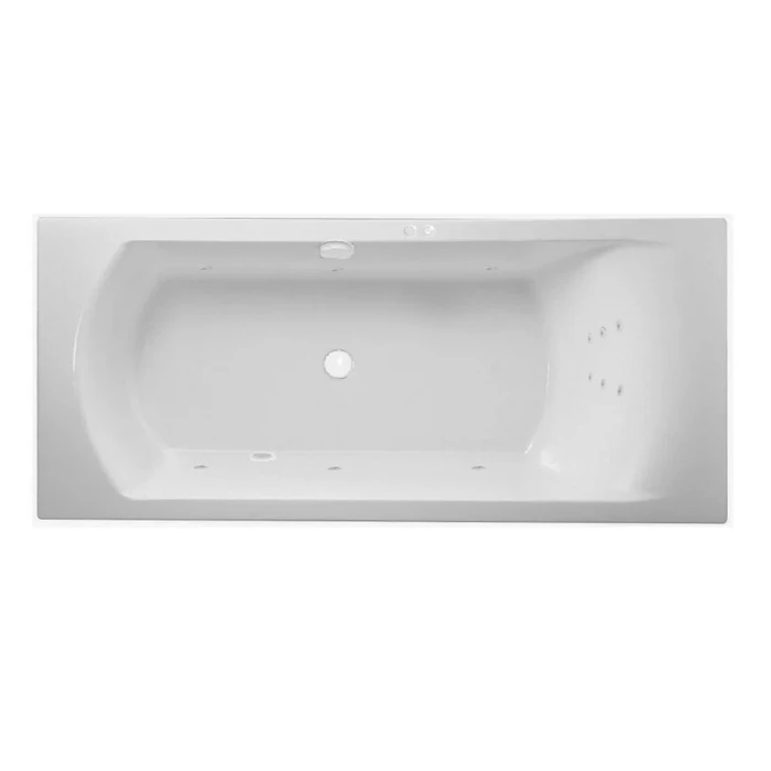 Гидромассажная акриловая ванна Jacob Delafon Ove E60143RU-00 LINE WH, 180 x 80 см, белая, форсунки белые E60143RU-00 LINE WH