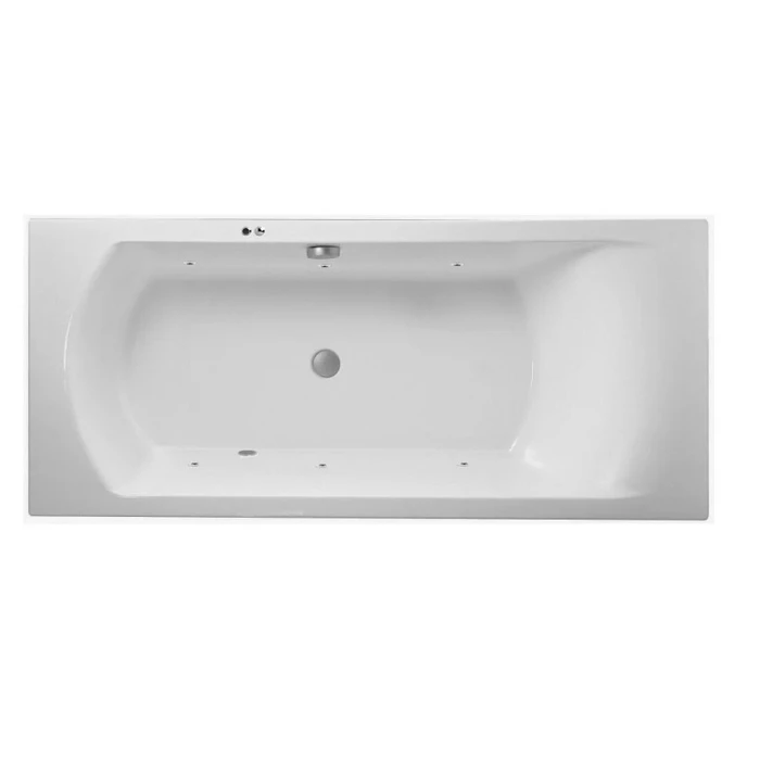 Гидромассажная акриловая ванна Jacob Delafon Ove E60143RU-00 SOFT CR, 180 x 80 см, белая, форсунки хром E60143RU-00 SOFT CR