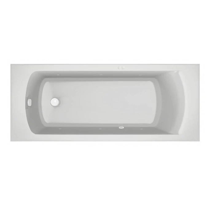 Гидромассажная акриловая ванна Jacob Delafon Ove E6D302RU-00 SOFT WH, 170 x 70 см, каркас в подарок, белая, форсунки белые E6D302RU-00 SOFT WH