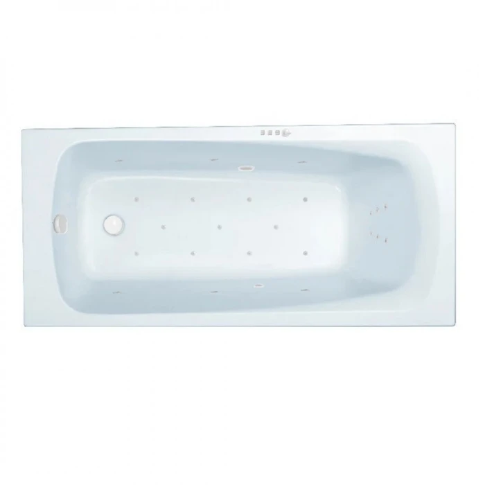 Гидромассажная акриловая ванна Jacob Delafon Patio E6810RU-01 ULTRA WH,  150 х 70 см, каркас в подарок, белая, форсунки белые E6810RU-01 ULTRA WH