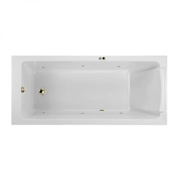 Гидромассажная акриловая ванна Jacob Delafon Sofa E60515RU-01 SOFT BR, 170 x 75 см, каркас в подарок, белая, форсунки бронза E60515RU-01 SOFT BR