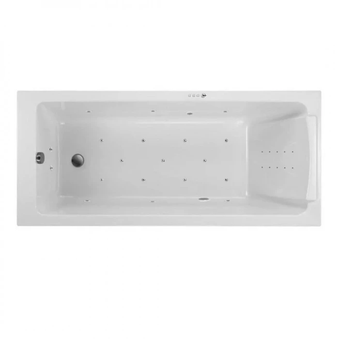 Гидромассажная акриловая ванна Jacob Delafon Sofa E60515RU-01 ULTRA NANO CR, 170 x 75 см, каркас в подарок, белая, форсунки хром E60515RU-01 ULTRA NANO CR