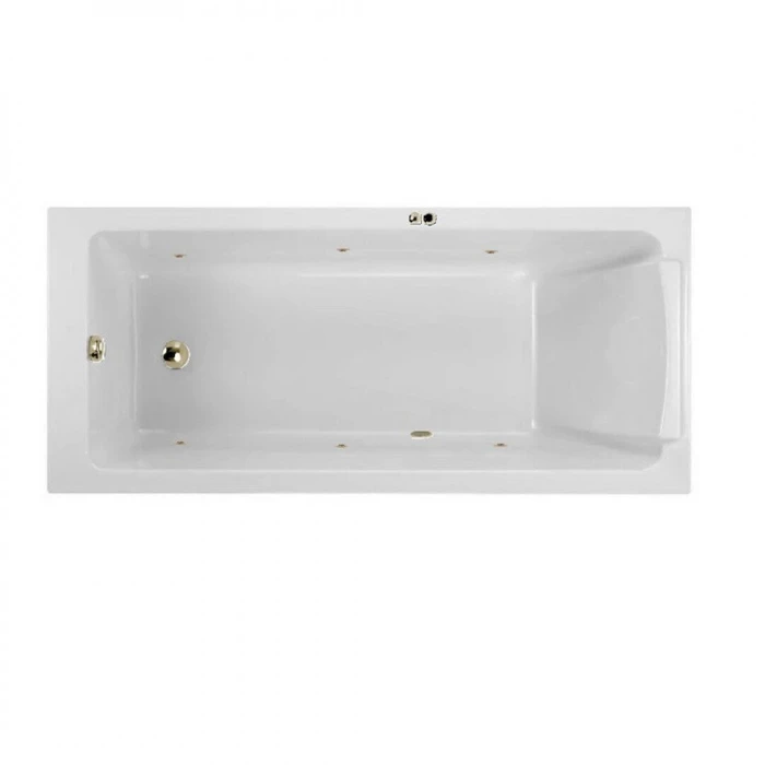 Гидромассажная акриловая ванна Jacob Delafon Sofa E60518RU-00 SOFT BR, 170 x 70 см, встраиваемая, каркас в подарок, белая, форсунки бронза E60518RU-00 SOFT BR
