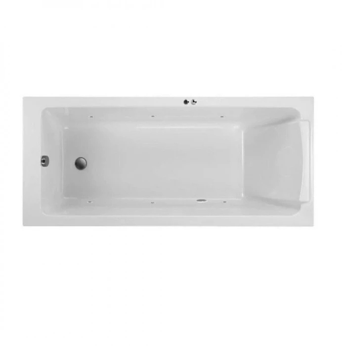 Гидромассажная акриловая ванна Jacob Delafon Sofa E60518RU-00 SOFT CR, 170 x 70 см, встраиваемая, каркас в подарок, белая, форсунки хром E60518RU-00 SOFT CR