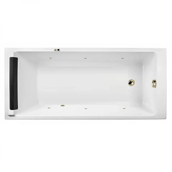Гидромассажная акриловая ванна Jacob Delafon Spacio E6D161RU-00 SOFT BR, 170 х 75 см, белая, форсунки бронза E6D161RU-00 SOFT BR