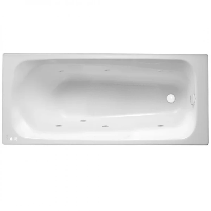 Гидромассажная чугунная ванна Jacob Delafon Melodie E2932-F-00 SOFT WH, 160 x 70 см, антискользящее покрытие, белая, ножки в подарок E2932-F-00 SOFT WH