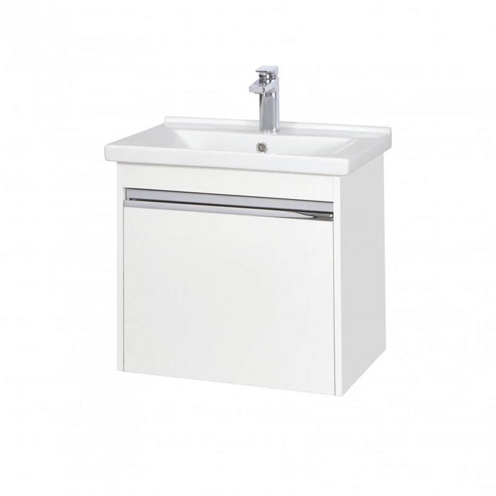 Тумба под раковину AQUATON Капри 60 белый глянец 1A230101KP010 1A230101KP010